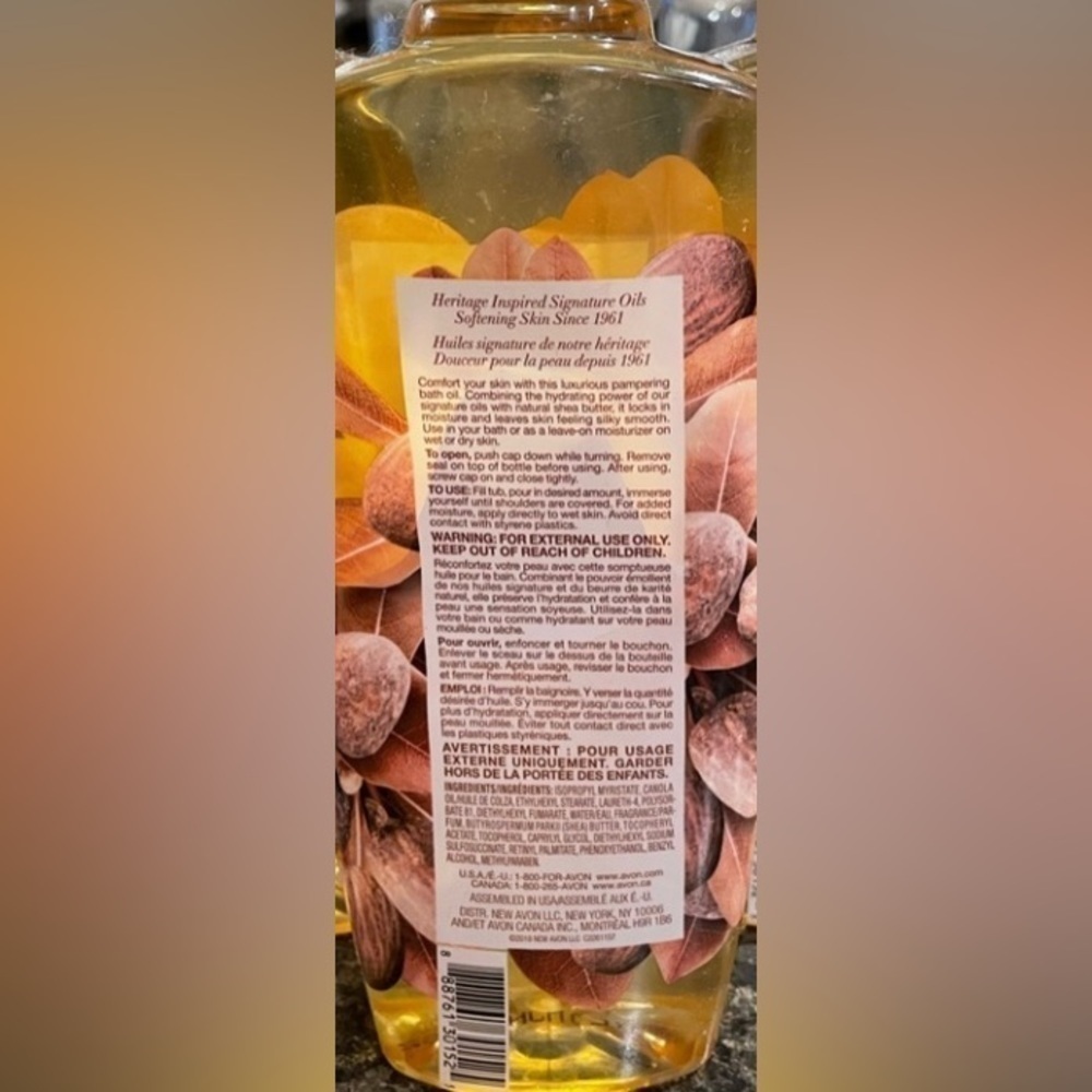 🥥 COMFORTING SHEA Avon Skin so Soft Bath Oil Silky Smooth Legs Arms Date Night - Picture 3 of 5